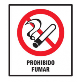 Cartel 40 X 45 - N° 40 - Prohibido Fumar