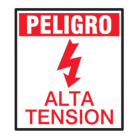 Cartel 40 X 45 - N° 53 - Peligro Alta Tension