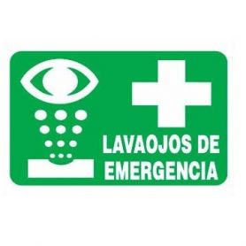 Cartel 30 X 40 - N° 64 - Lavaojos De Emergencia