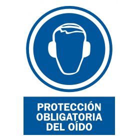 Cartel 40 X 45 - N° 05 - Obligligacion Usar Proteccion Auditiva
