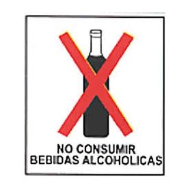 Cartel 40 X 45 - N° 46 - No Consumir Bebidas Alcoholicas