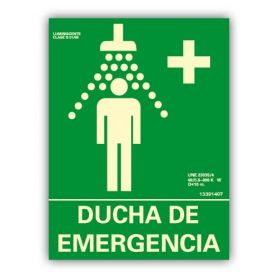 Cartel 30 X 40 - N° 65 - Ducha De Emergencia