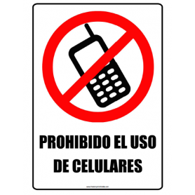 Cartel 19 X 27 - N° 169 - No Utilizar Telefono Celular En Esta Area