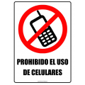 Cartel 19 X 27 - N° 169 - No Utilizar Telefono Celular En Esta Area