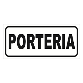 Cartel 14 X 41 - N° 82a - Porteria