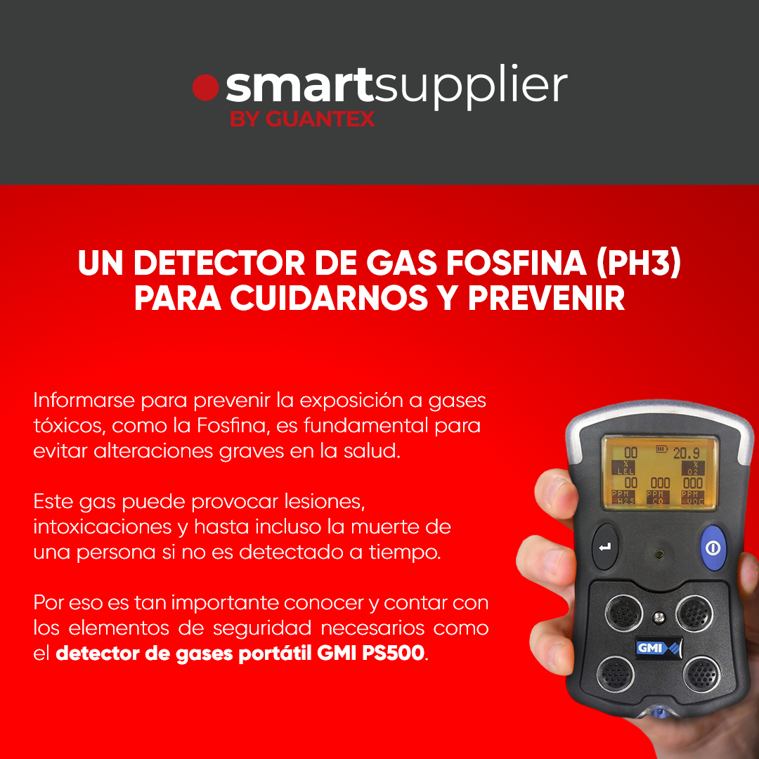 Un detector de gas Fosfina (PH3) para cuidarnos y prevenir